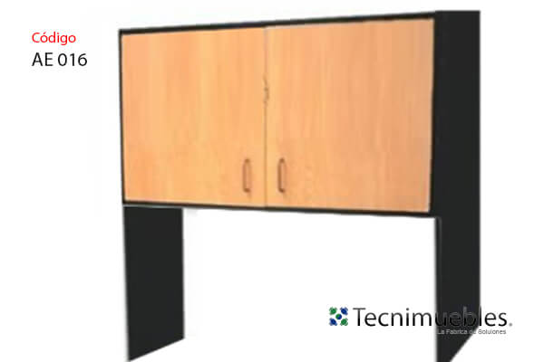 Self-supported wall cabinet with doors