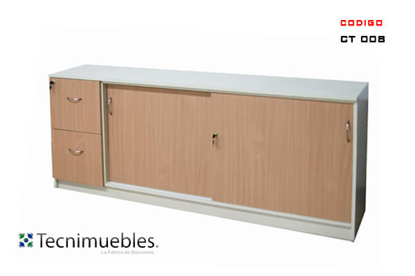 Credenza with sliding door and drawers