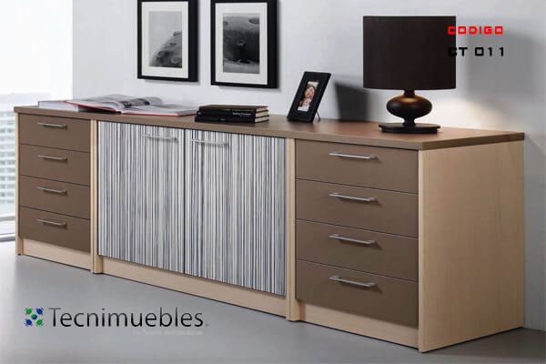 Credenza with center doors