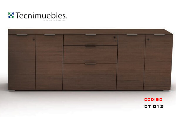 Credenza with central drawers
