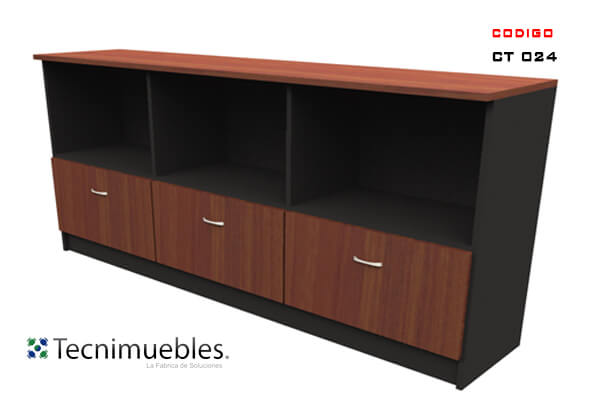 Credenza with drawers and space