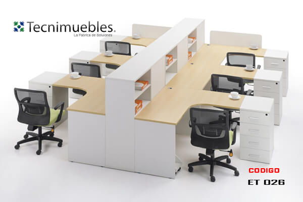 L shaped modular workstation