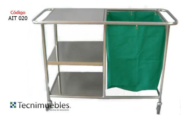 Hospital linen trolley