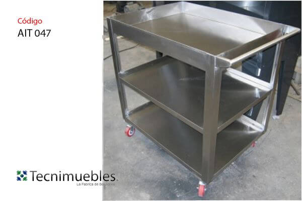 Three shelf cart