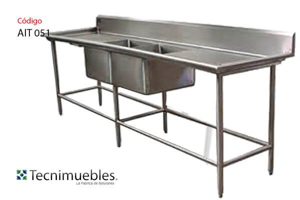 2-sink cabinet with work area