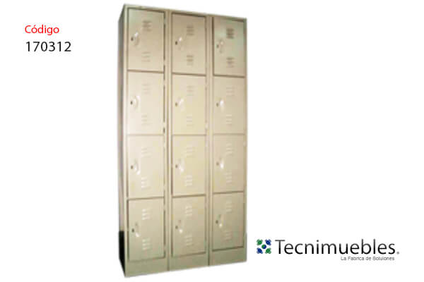 Locker with 12 compartments
