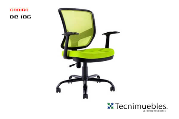 Secretarial Chair with Mesh Backrest