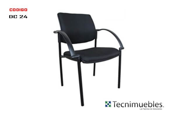 Padded Waiting Chair with Armrests