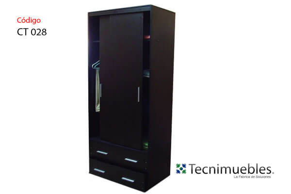 Folding door closet and drawers