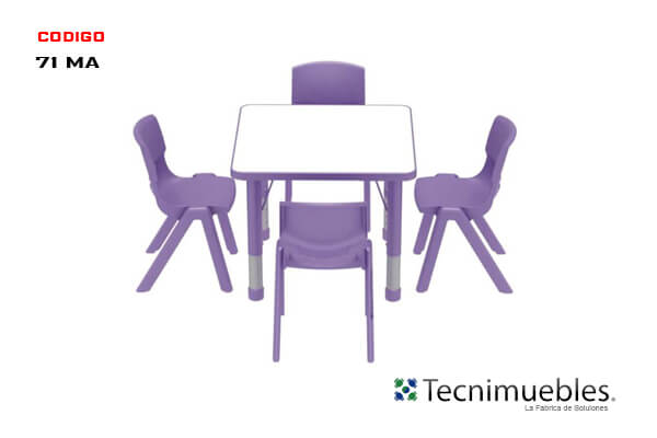 Activity table with 4 chairs