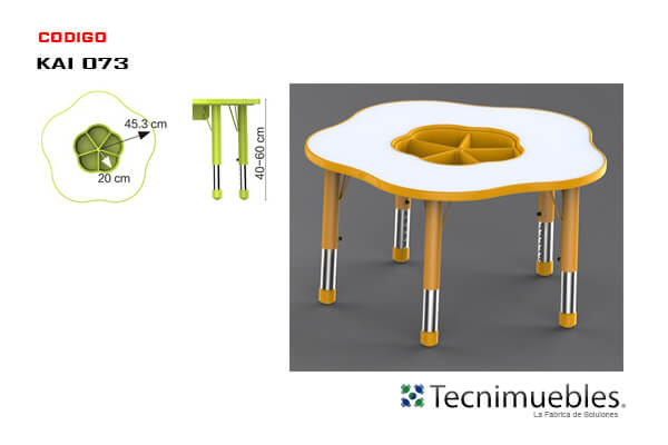 Flower shaped table for children
