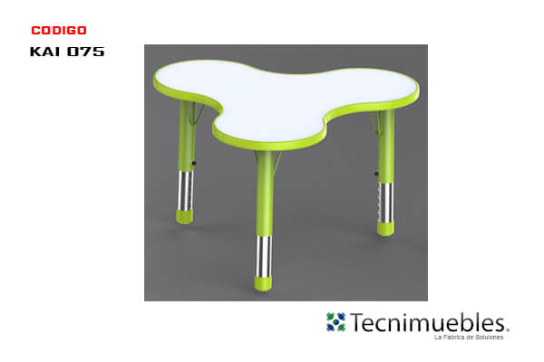 Table with rounded edges for children
