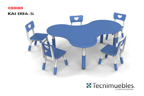Organic shape table for children