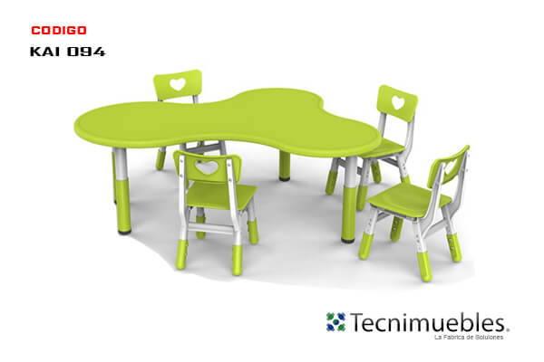 Organic shape table for children