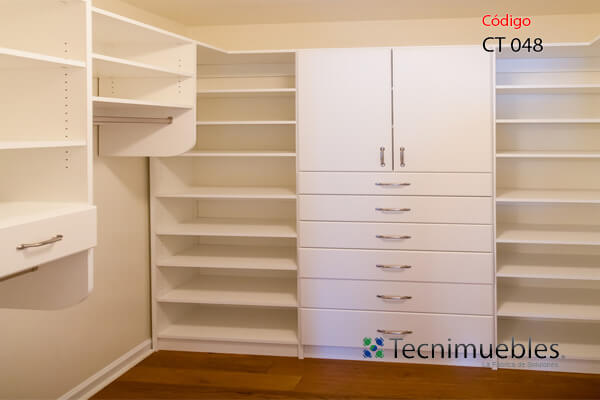 L shaped closet