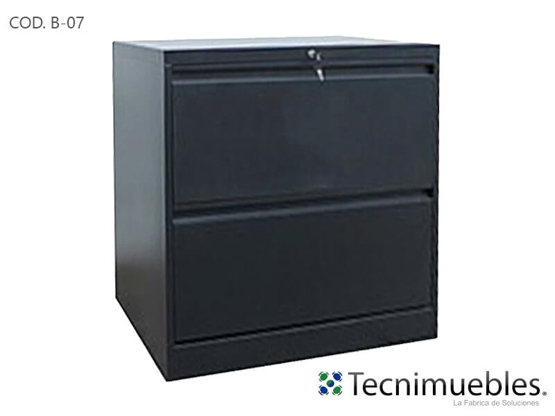 Archivador metálico de 2 gavetas