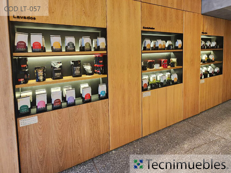 Estanterías para café - tienda